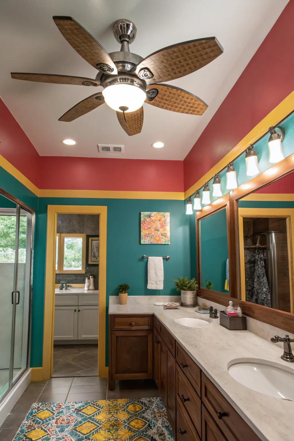 Achieve a minimalist look with ceiling fan lights that blend style and function.