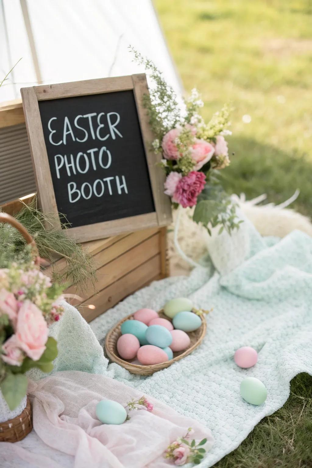 Make your mark with personalized chalkboard signs that tell your Easter story.