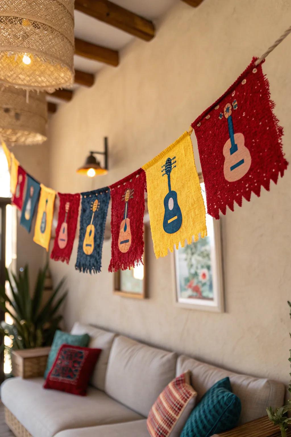 Infuse your space with cultural charm through symbolic garlands that celebrate heritage.