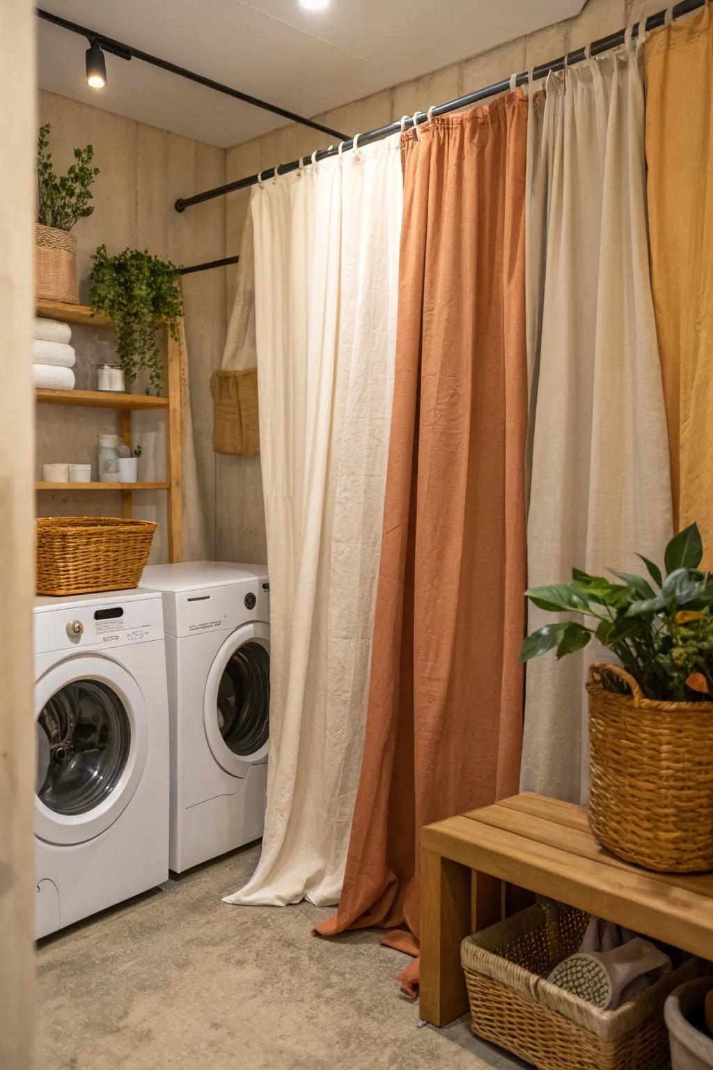 Divide and conquer your space with chic curtains that add elegance and functionality.