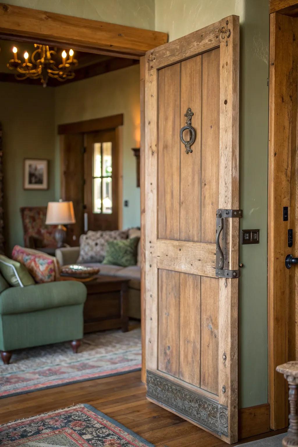 Infuse your space with history and charm using doors crafted from reclaimed materials.