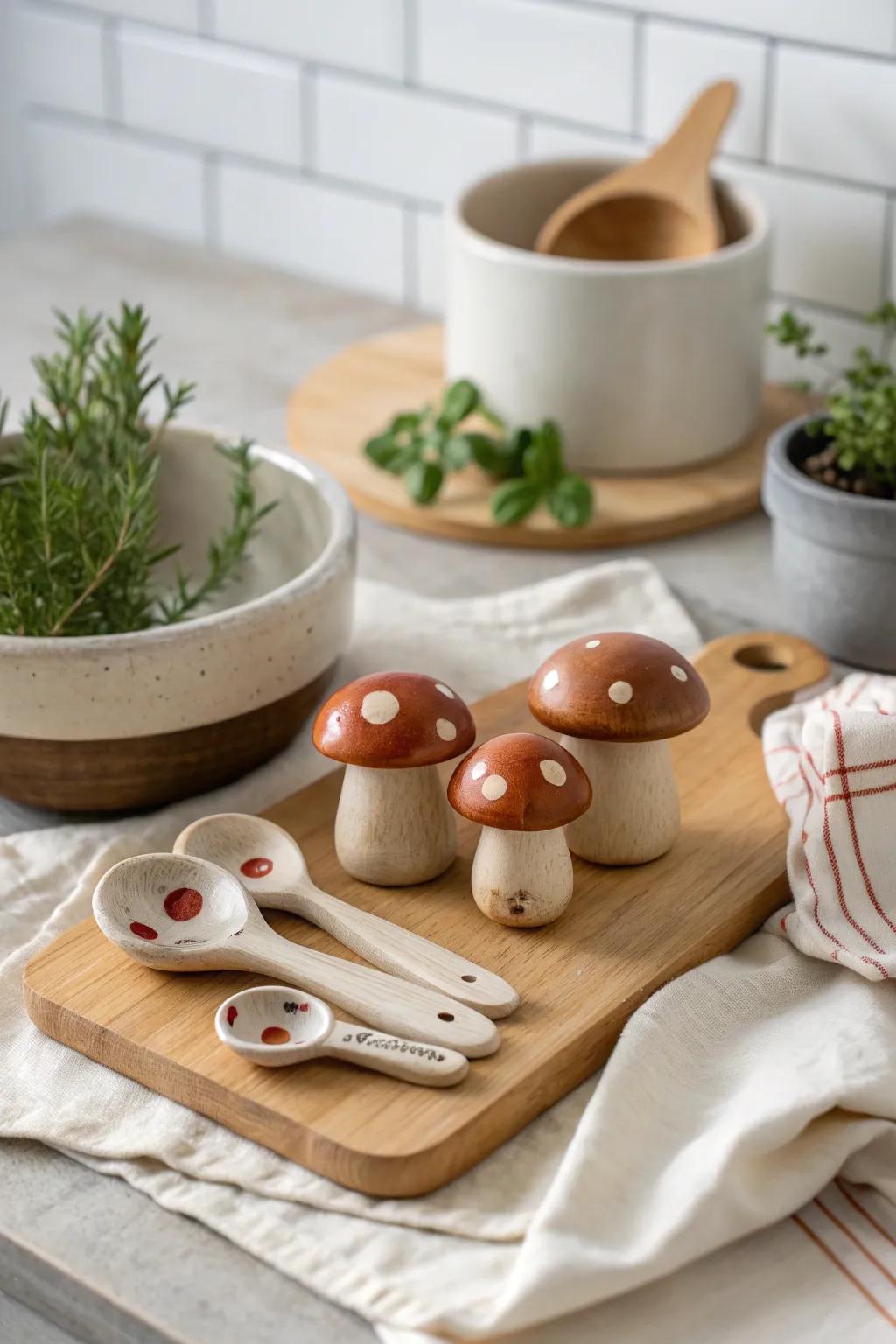 Infuse your kitchen with playful charm using mushroom-themed kitchenware that’s as functional as it is fun.