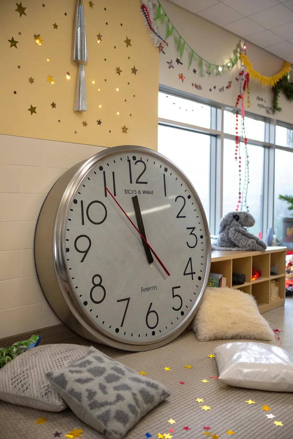 Keep the excitement alive with a countdown clock that ticks towards a successful year.