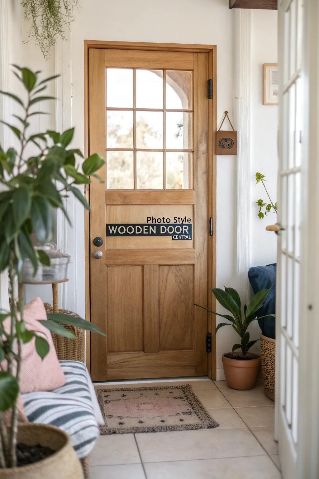Welcome guests with personality and flair using typography stickers on your door.