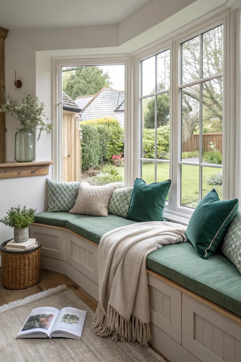 Add a touch of charm with a bay window extension that invites relaxation.