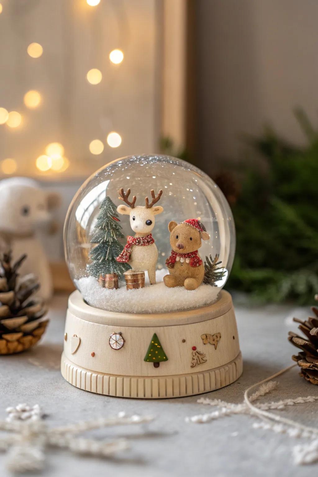 Welcome whimsical animal friends to your winter scene, adding charm and delight to your holiday decor.