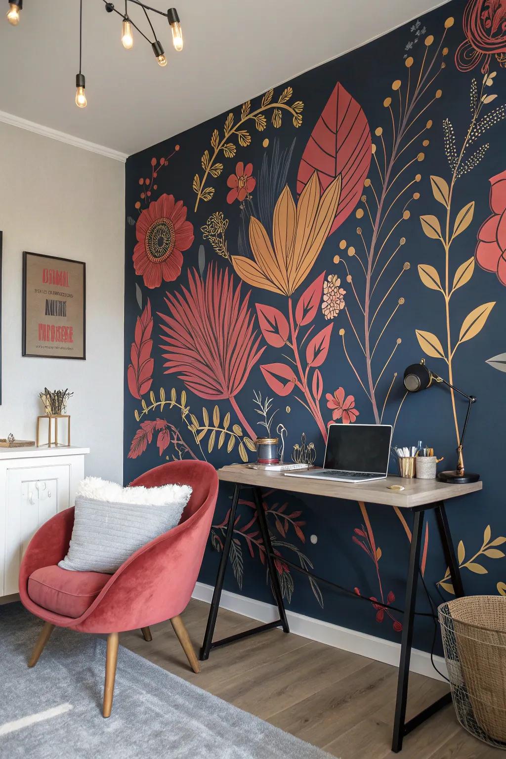 Let your walls speak with a creative mural that sparks imagination and inspiration.