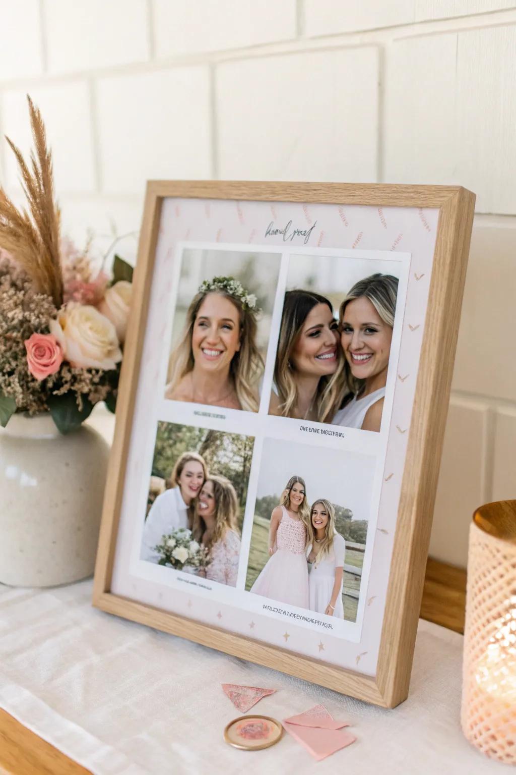 Capture memories with a photo collage on your invitations.