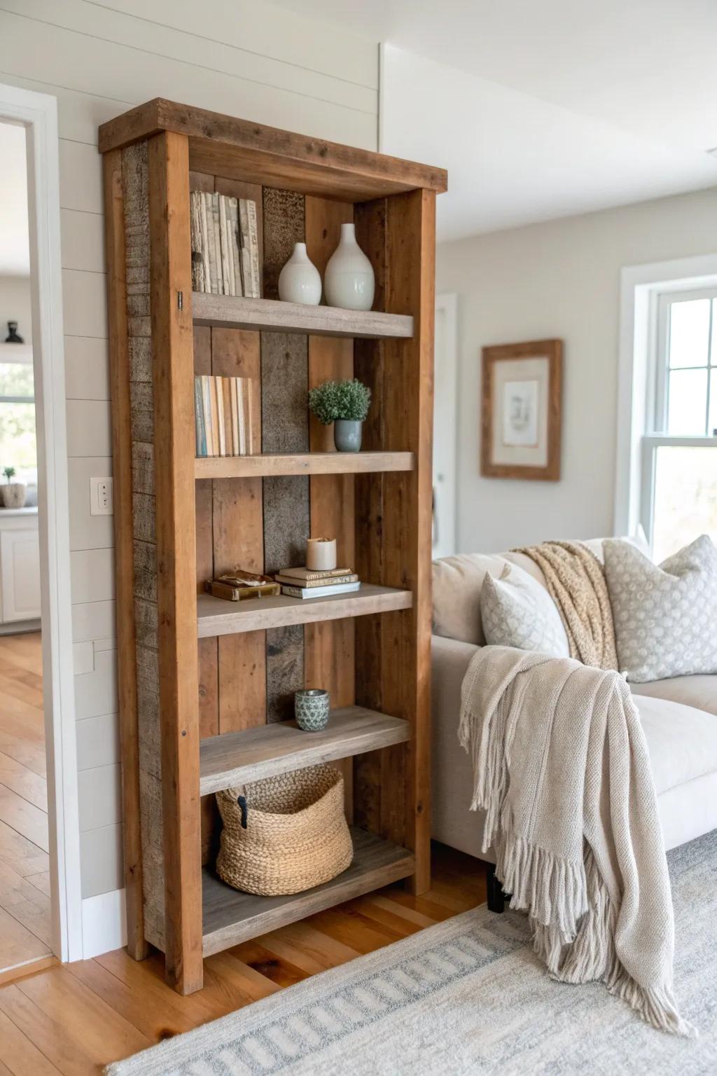 Reclaimed wood panels bring warmth and character to any space. 🌿 #EcoFriendly #RusticCharm