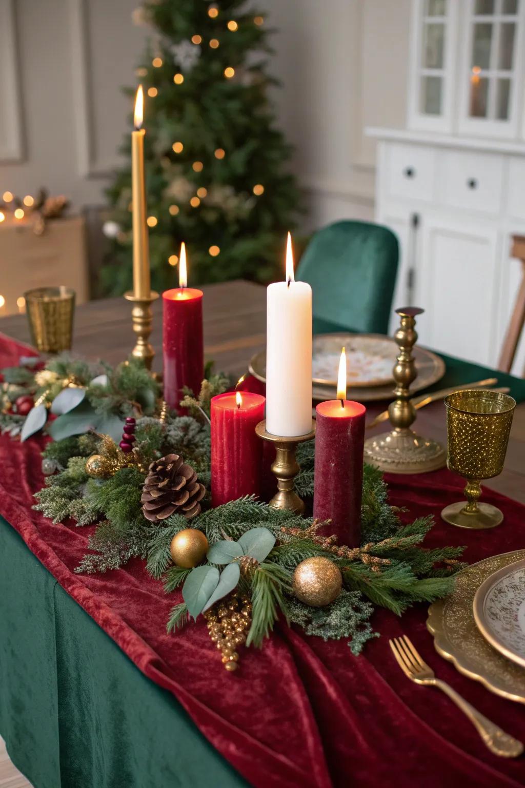 Set the scene with candlelight that adds warmth and elegance to your holiday brunch. 🕯️🌟 #CandlelitMagic #HolidayGlow