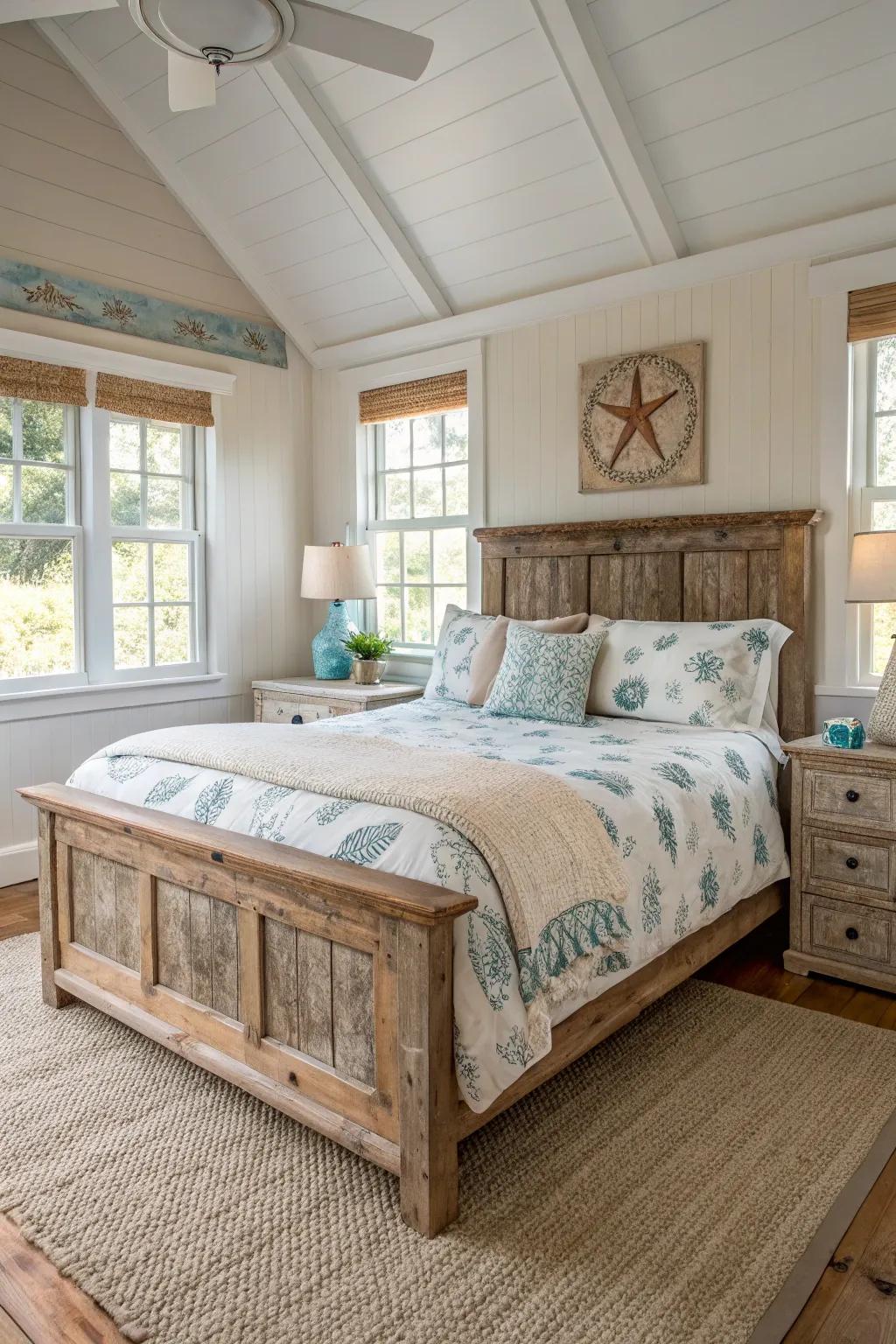 Vintage elements add character and a sense of history to your coastal retreat.