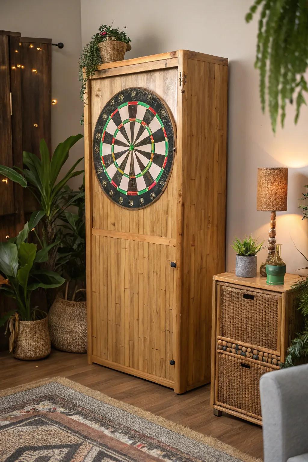 Go green with a cabinet crafted from sustainable materials, adding eco-friendly charm to your home.