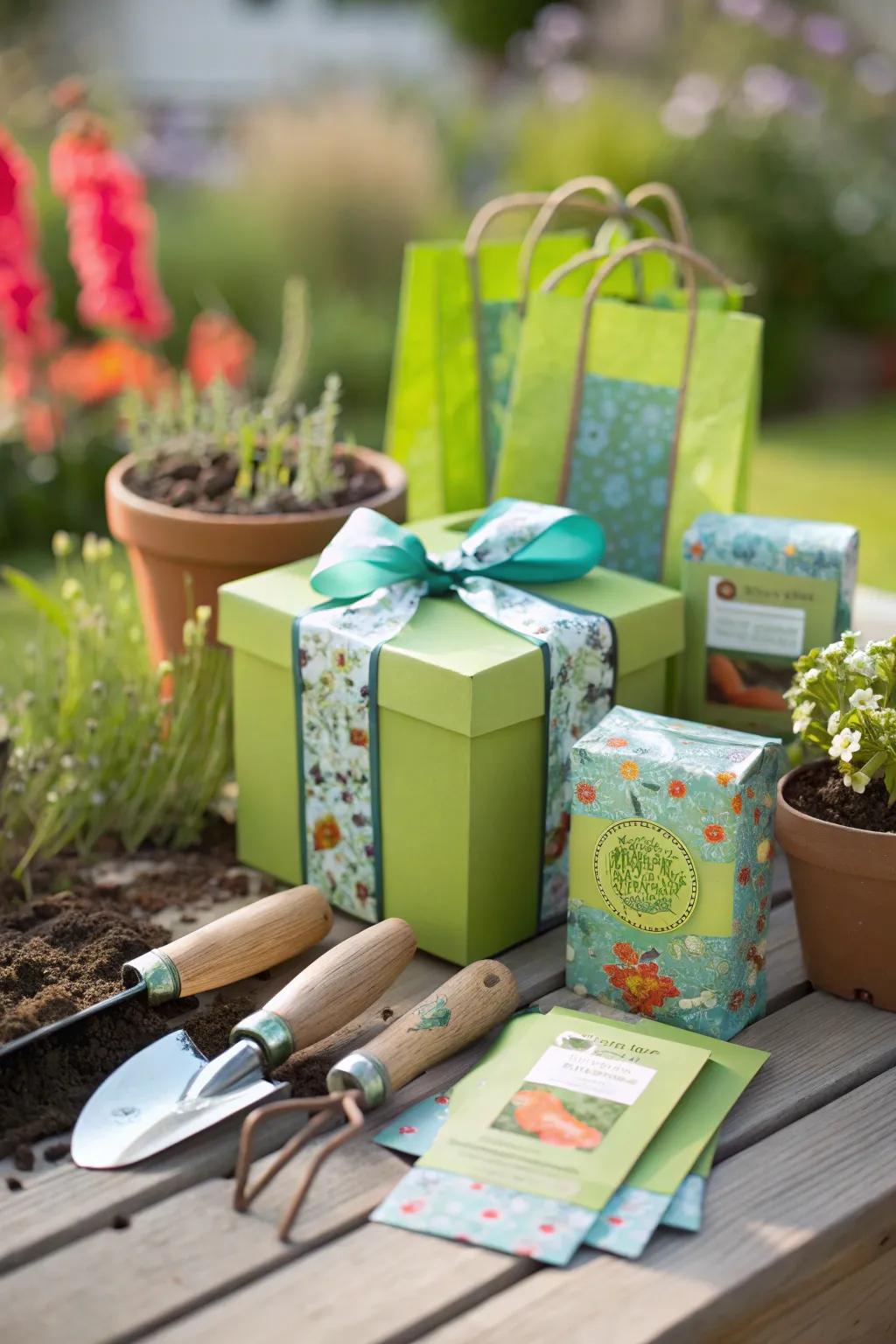 Nurture a love for nature with garden-themed packages that inspire growth and renewal. 🌱 #GardenGifts #EasterGardening