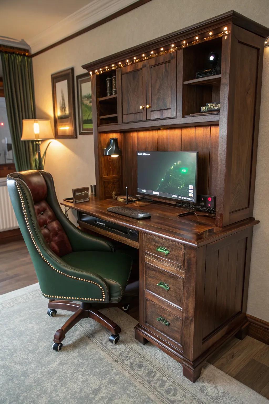 Elevate your experience with a bespoke gaming station. 🎮✨ #CustomDesign #GamingSetup #InteriorGoals