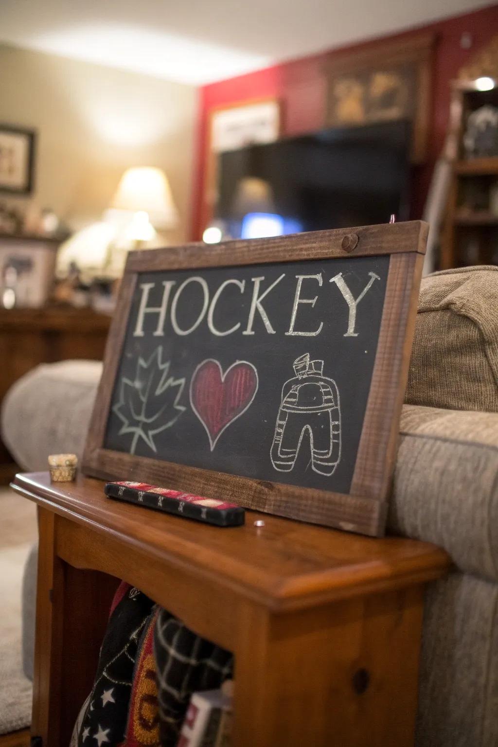 Keep your decor dynamic and playful with a DIY chalkboard sign that's as versatile as it is stylish.
