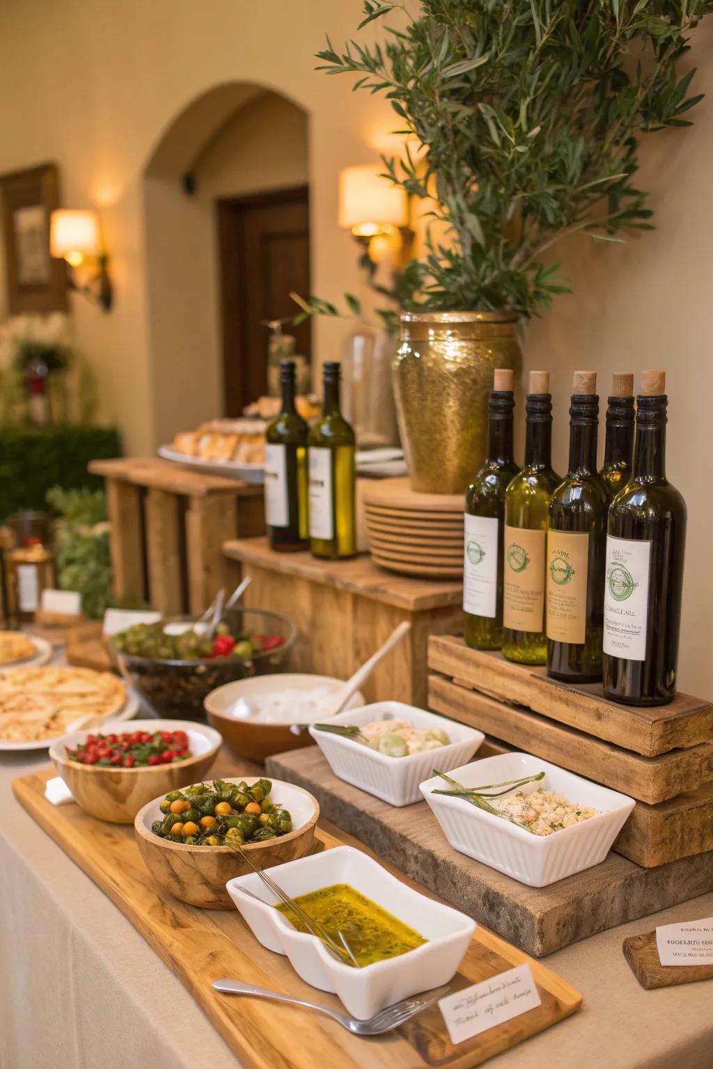 Explore the depths of Italian flavors with an olive oil tasting that highlights the country's finest.