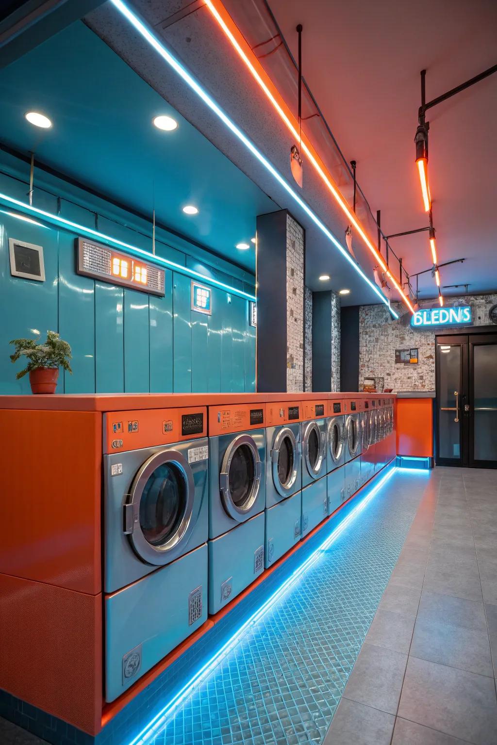 Illuminate your laundry space with energy-efficient LED lighting for a brighter, more productive environment.