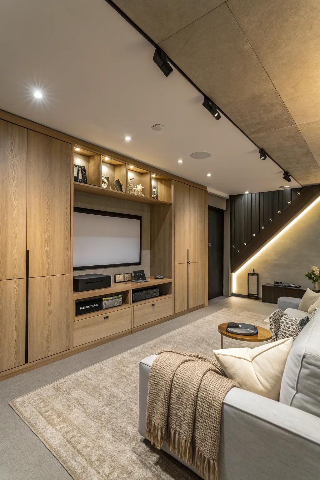 Keep your space sleek and sophisticated with hidden tech solutions.