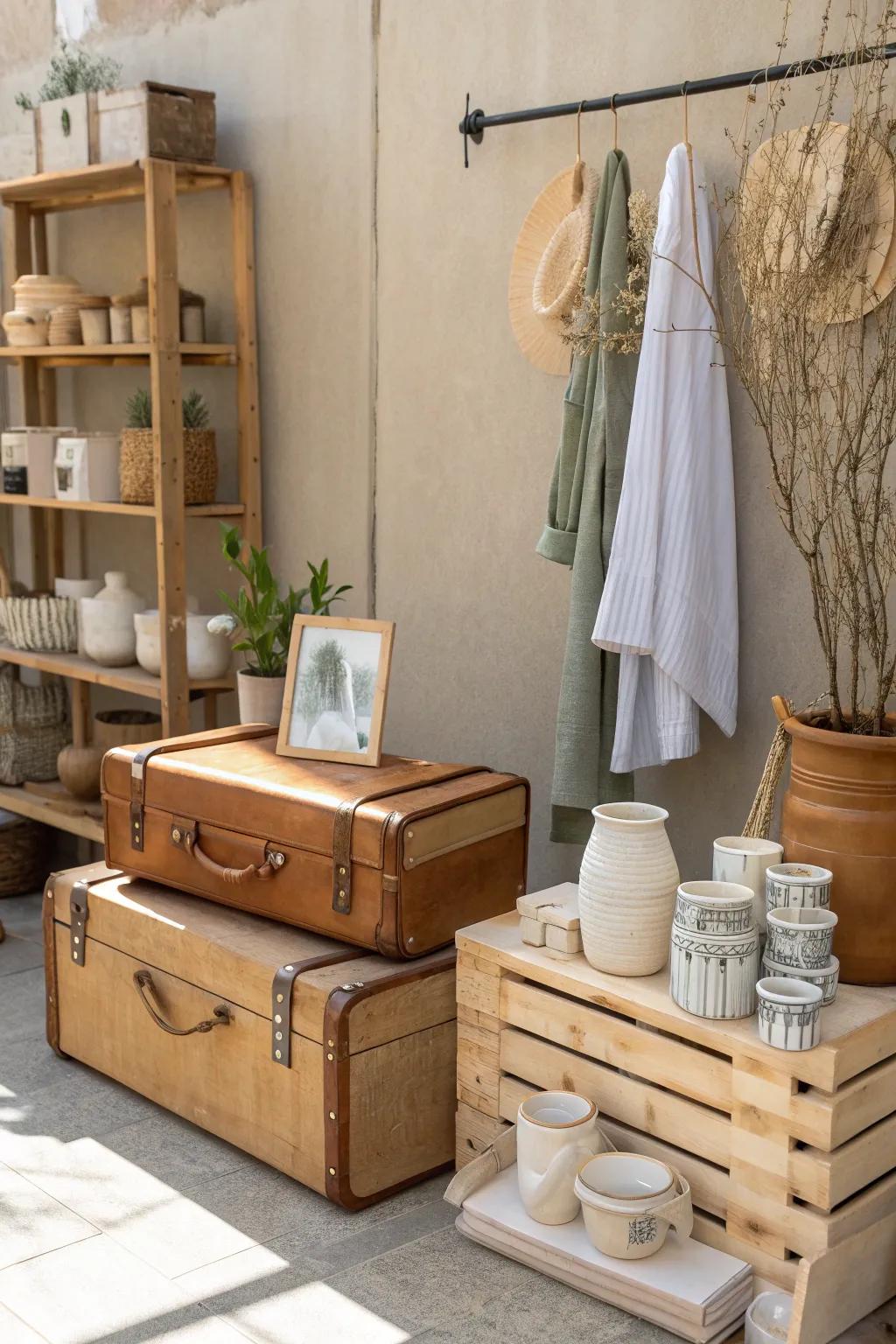 Vintage elements bring timeless charm to your displays.