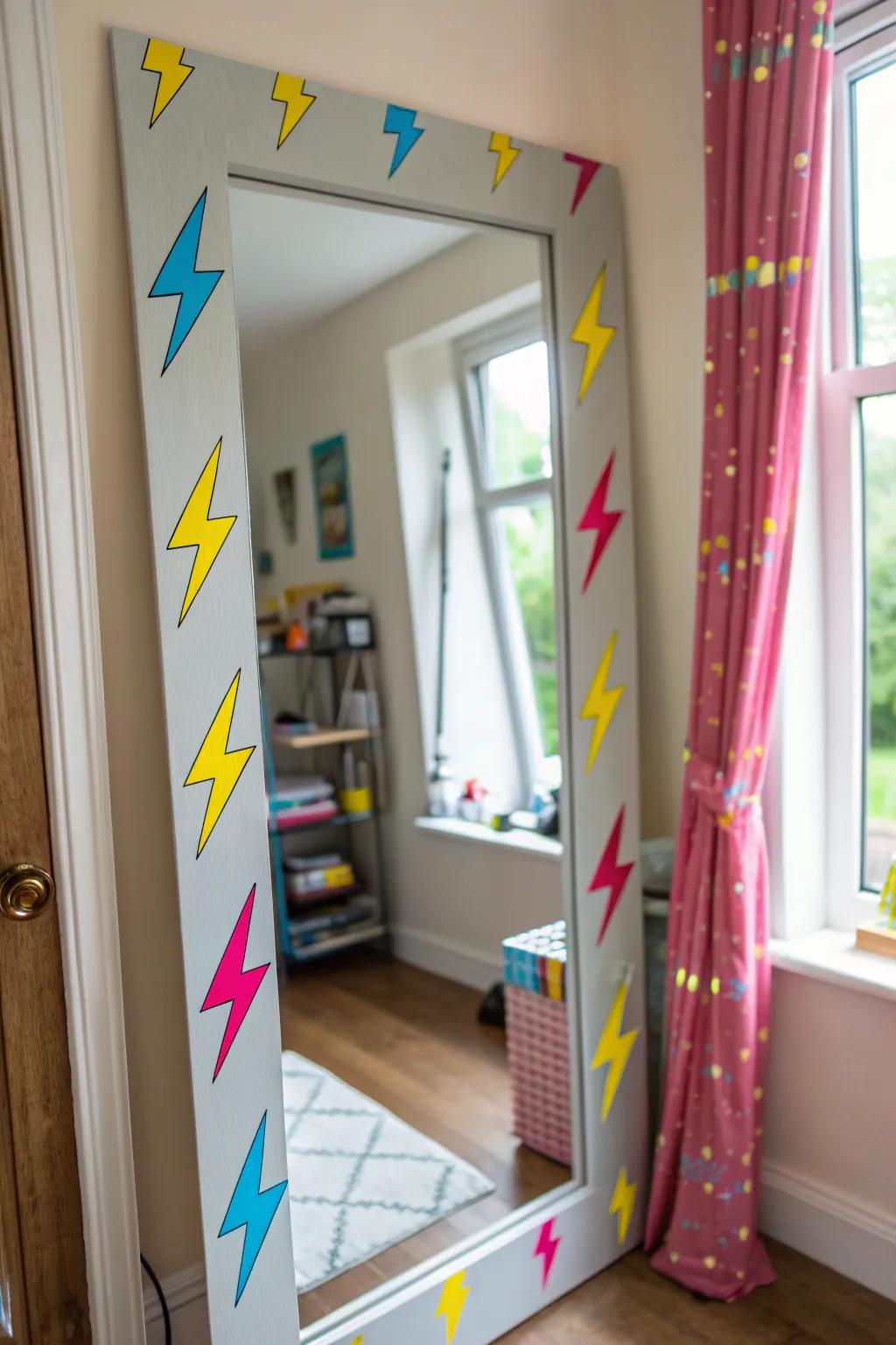Add a spark of excitement with lightning bolt stickers that electrify your decor.