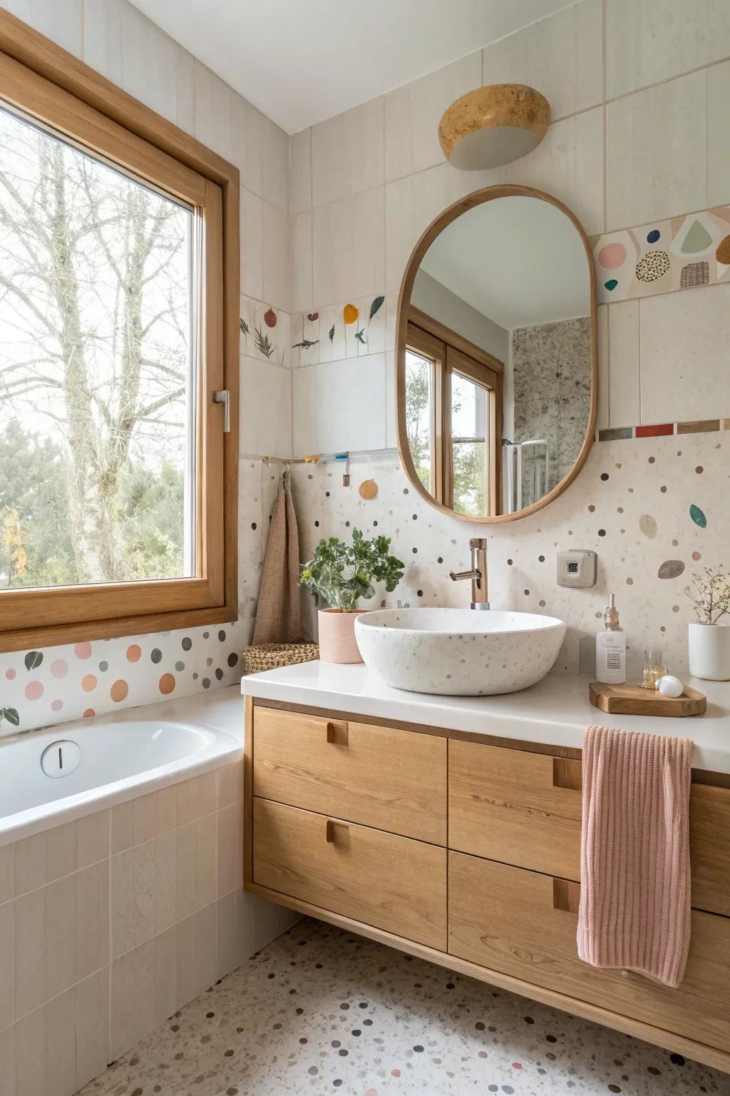 Whimsical designs bring personality into shared bathroom spaces. #BathroomWhimsy #UniqueDesign 🌟