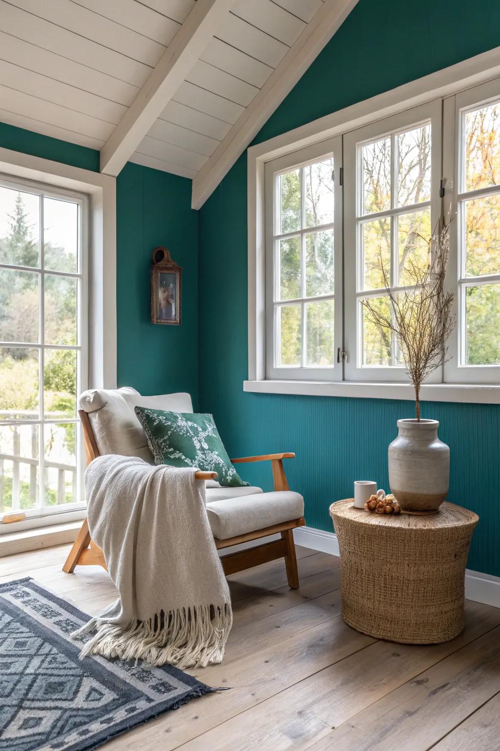 Make a statement with bold color accents that breathe life into your cottage.