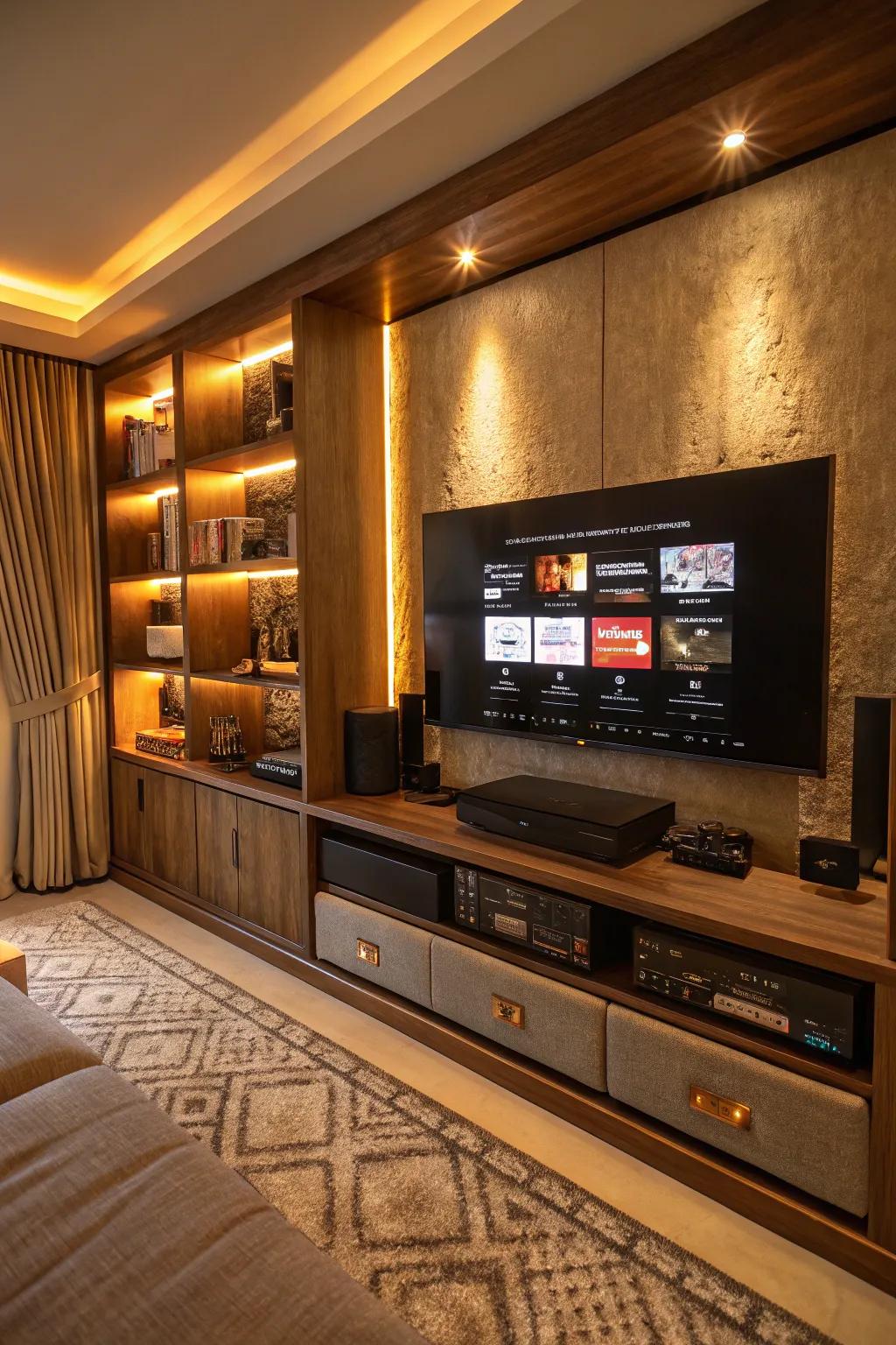 Smart tech transforms this gaming setup into a futuristic play space. 🏠 #SmartHome #TechSavvy