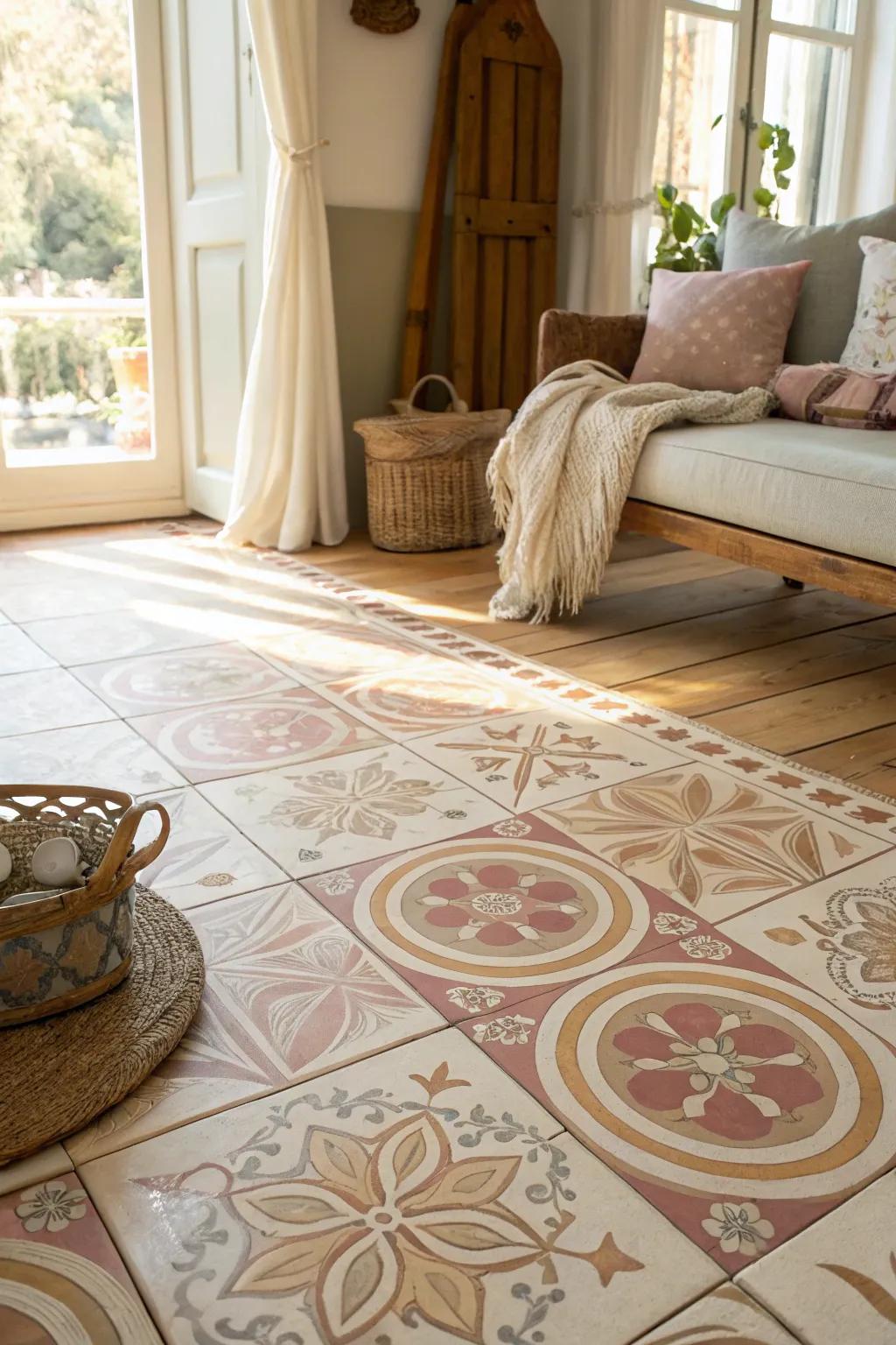 Revitalize your space with painted floors that add a splash of color and style. #PaintedFloors #FreshLook