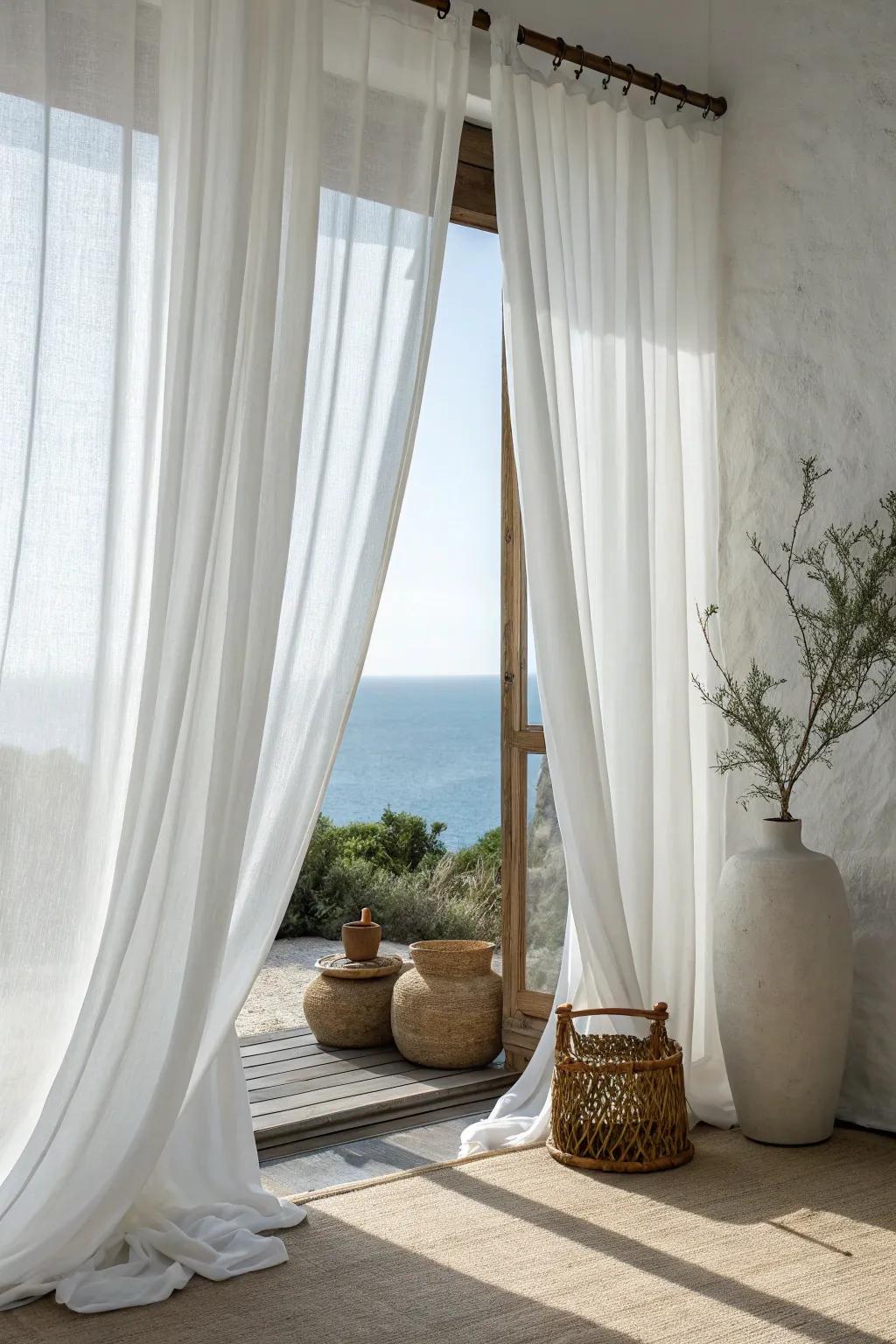 Embrace the beauty of simplicity with minimalist curtains that keep your space light and airy.
