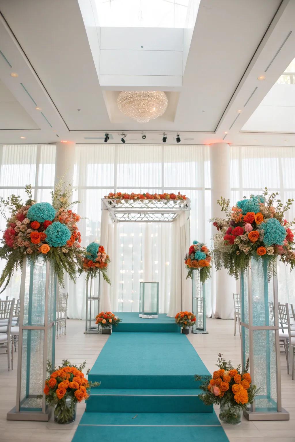 Minimalist elegance shines through in this beautifully understated wedding stage design. 🎨 #MinimalistWedding #SophisticatedStyle