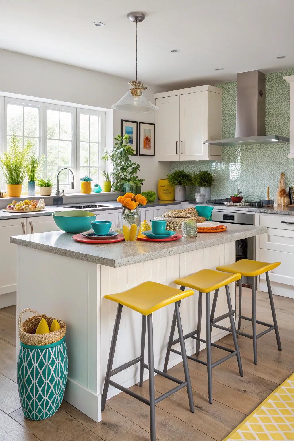 ✨ Maximize space with hidden seating that keeps your kitchen open. #SpaceSaving #KitchenDesign #InnovativeIdeas