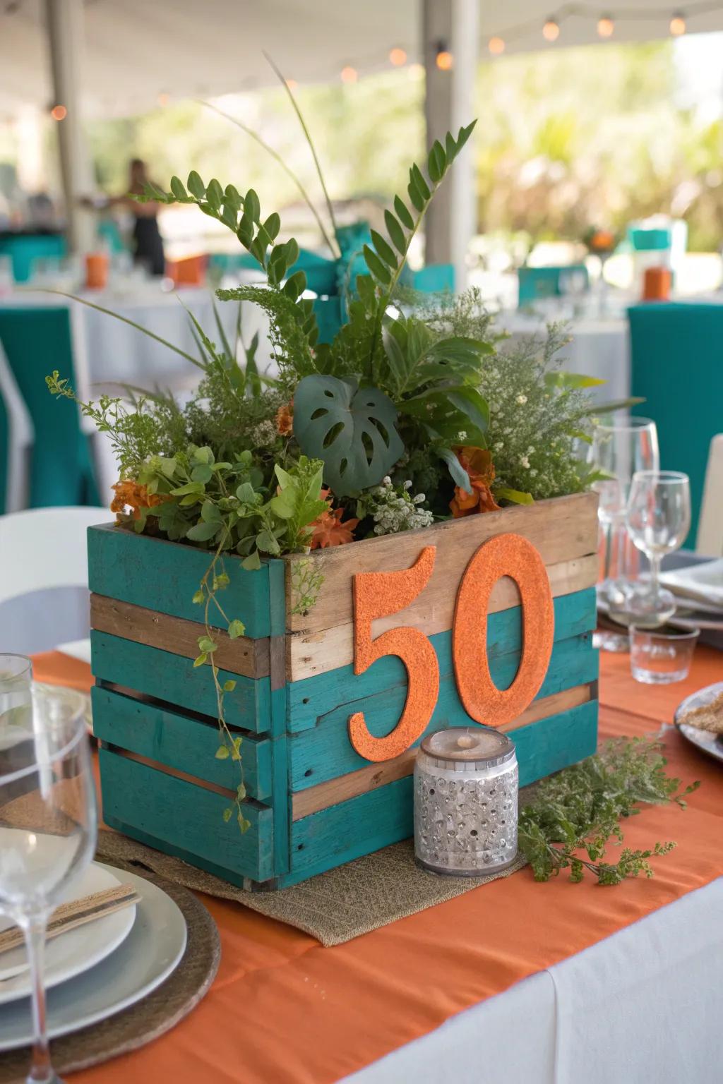 Celebrate sustainably with a chic, eco-friendly centerpiece. 🌿♻️ #EcoChic #GreenCelebration