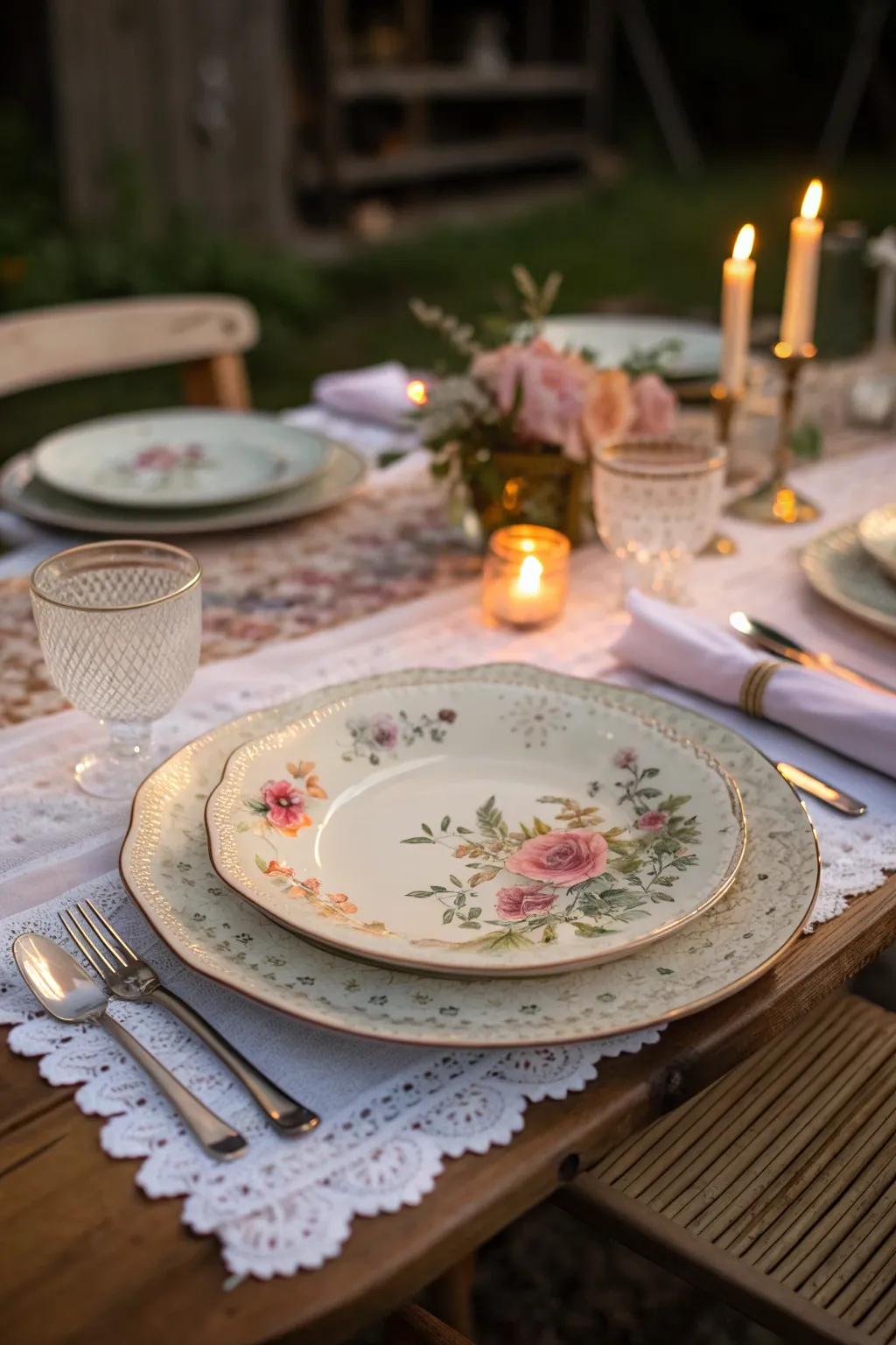Vintage tableware transforms meals into charming occasions. Mix and match for a touch of nostalgia. #DiningDelight #VintageVibes