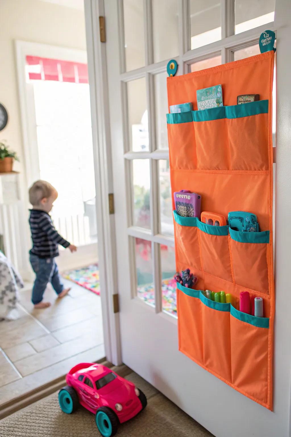 Maximize every inch with clever over-the-door storage solutions.