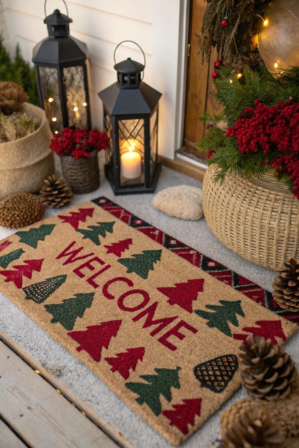 Create a cozy, rustic retreat with a mat that brings the warmth of the countryside to your door. 🌲🏠 #RusticDecor