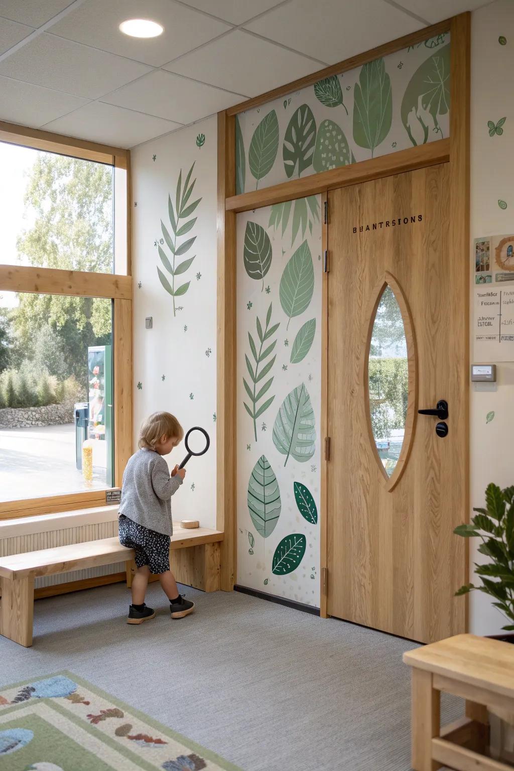 Foster exploration with this nature-themed door! 🔍🍃 #LittleExplorers #NatureLovers