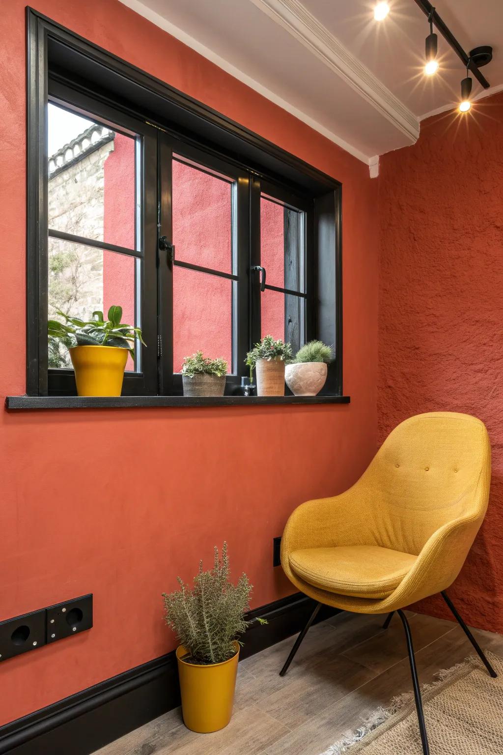 Strike a pose with bold black trim for a dramatic and modern look. 🖤 #BoldContrast #ModernDesign