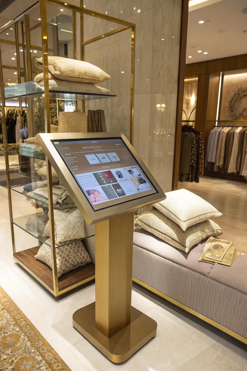 Make your displays interactive for a personalized shopping experience. 🖥️ #InteractiveDesign #ModernRetail