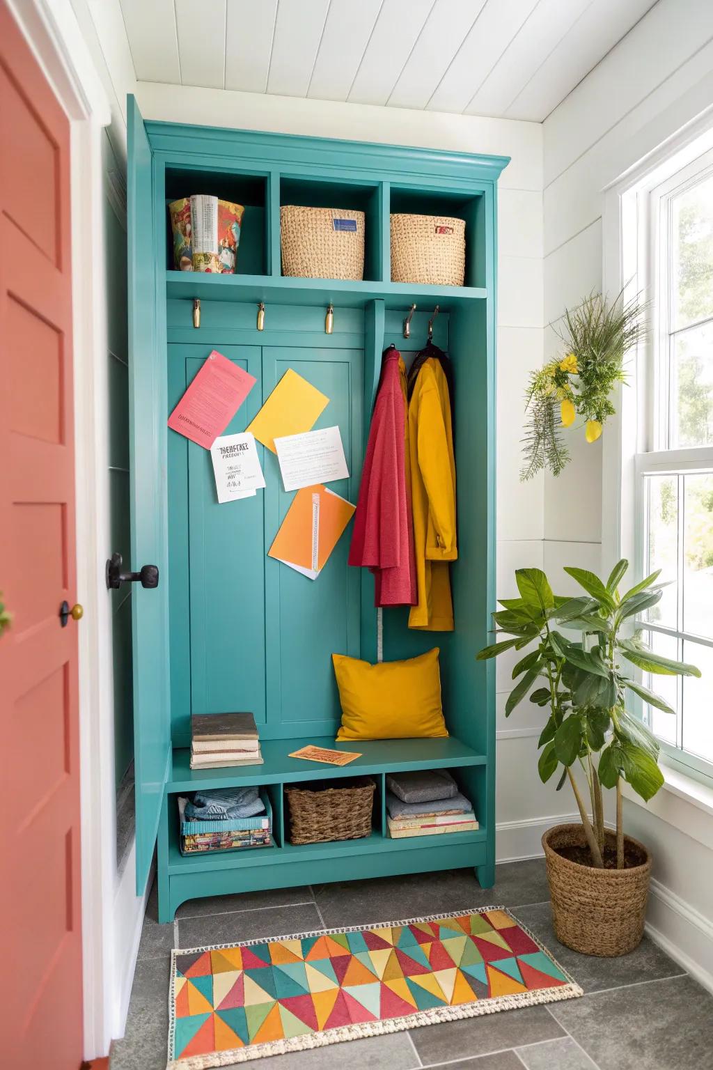 Keep your mail and paperwork in check with a dedicated drop zone.