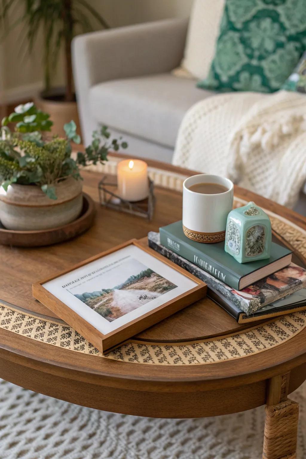 Personalize your space with cherished mementos that tell your story. 📸 #PersonalStyle #Memories #HomeDecor