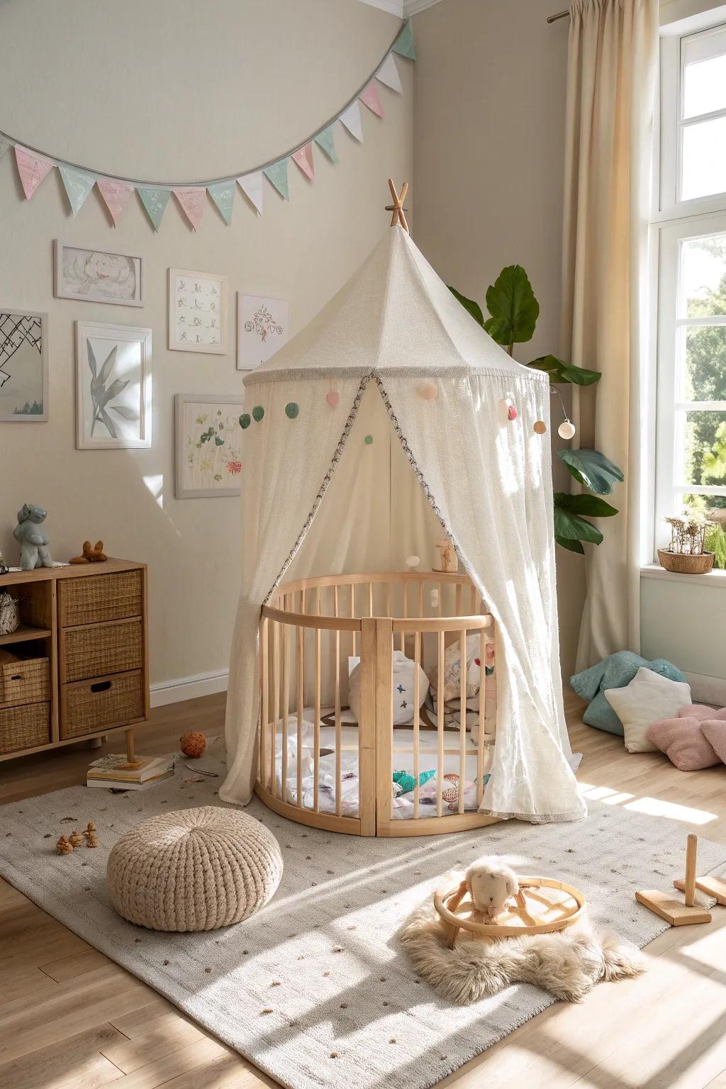 Versatile playpen designs that transition from playtime to naptime with ease. 🌜 #VersatileLiving #BabySleep