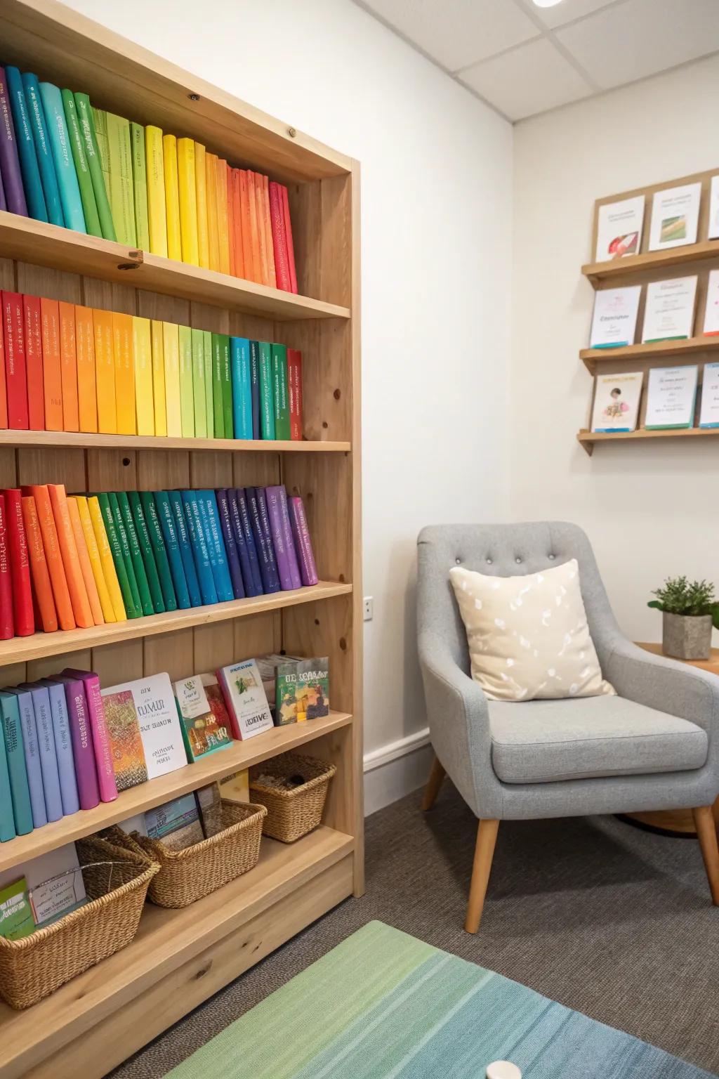 Color-coded organization makes browsing fun and easy.