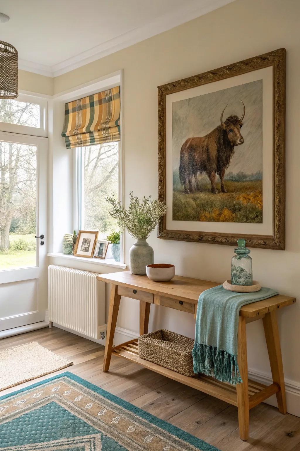 Add a touch of whimsy with animal art that brings personality to your walls. 🦊 #AnimalArt #VintageCharm