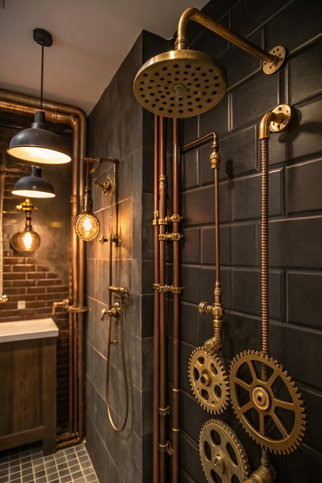 Bring joy to your shower with whimsical steam valve decor that's as fun as it is stylish.