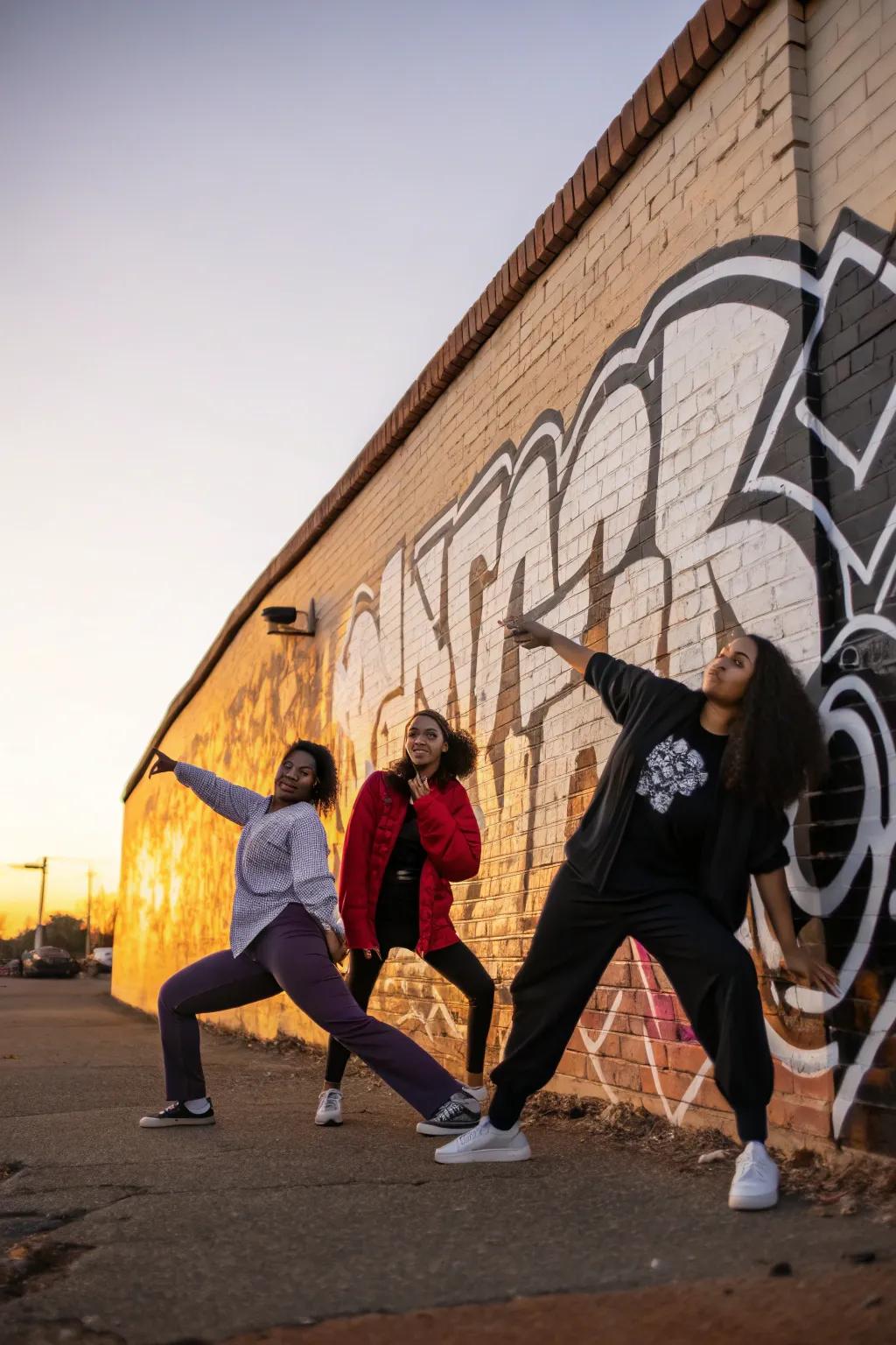 Express your creativity with artistic graffiti wall shots that are bold and full of life. 🎨#StreetArt #TrioInspo