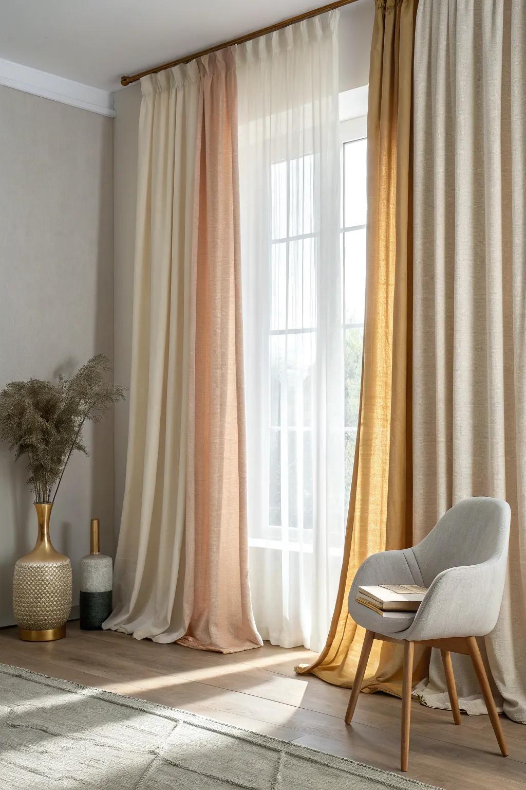 Transform your space with sleek, contemporary curtains that bring a modern edge to your decor. #ModernHome #SleekDesign