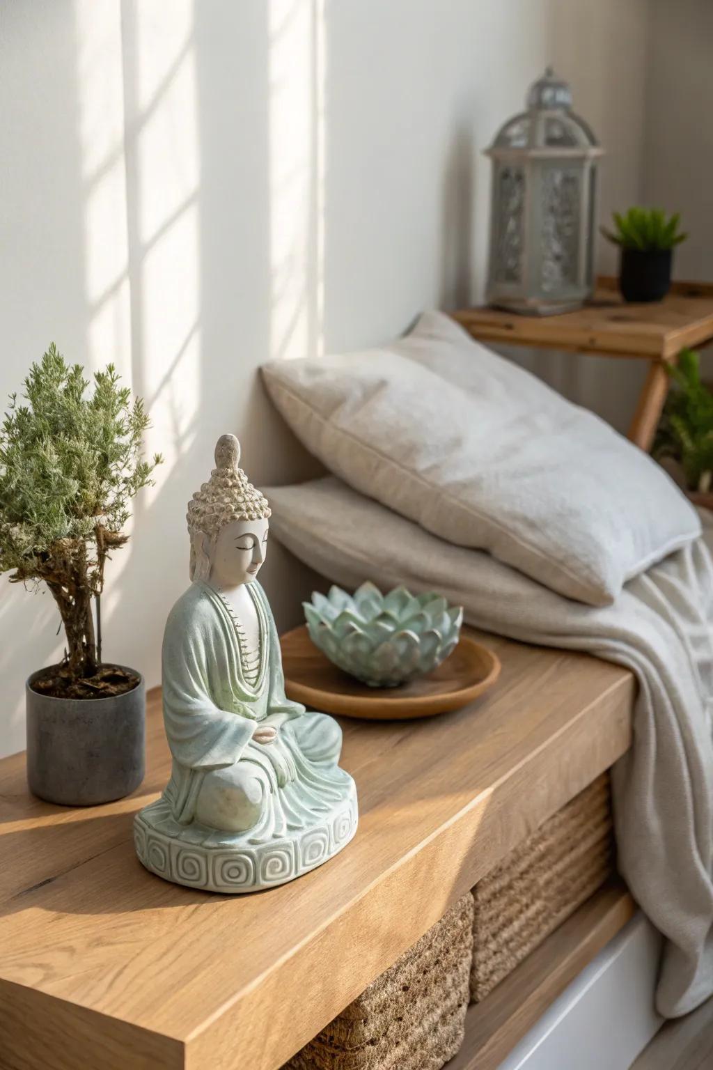 Infuse personal meaning into your zen corner with sacred symbols. 🙏 #PersonalSanctuary