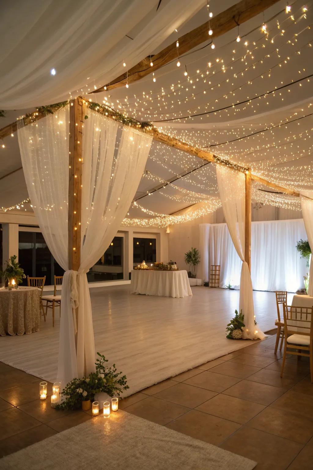Light up the night with a dance floor that invites everyone to celebrate with joy.