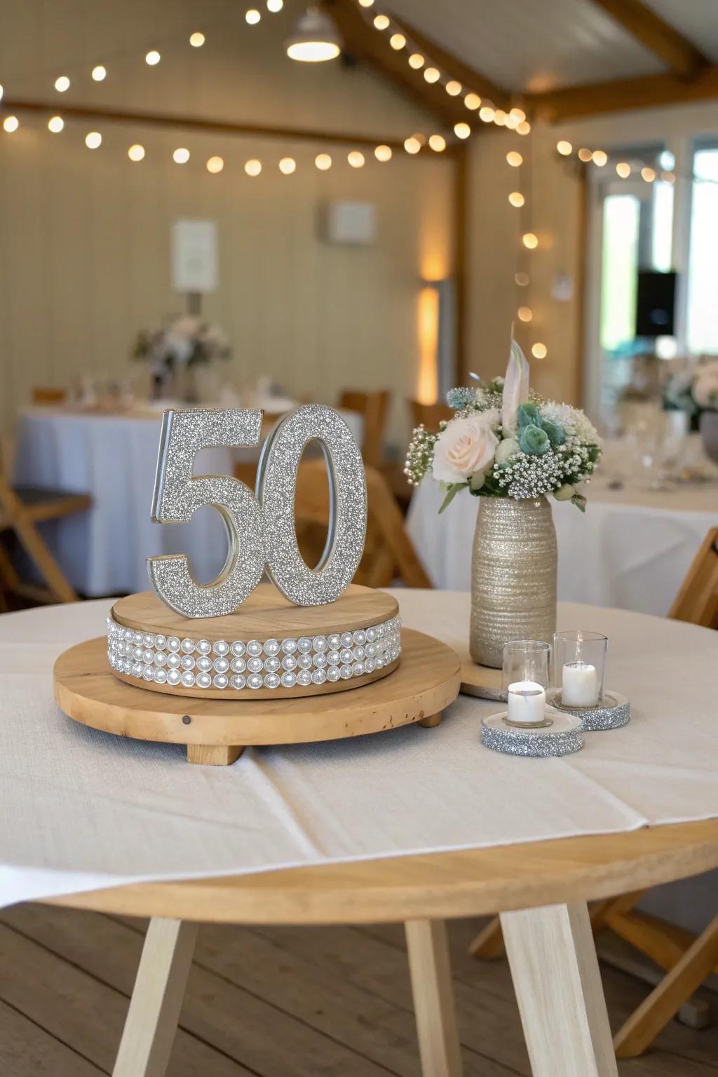 Dazzle your guests with a centerpiece that sparkles with elegance and luxury.