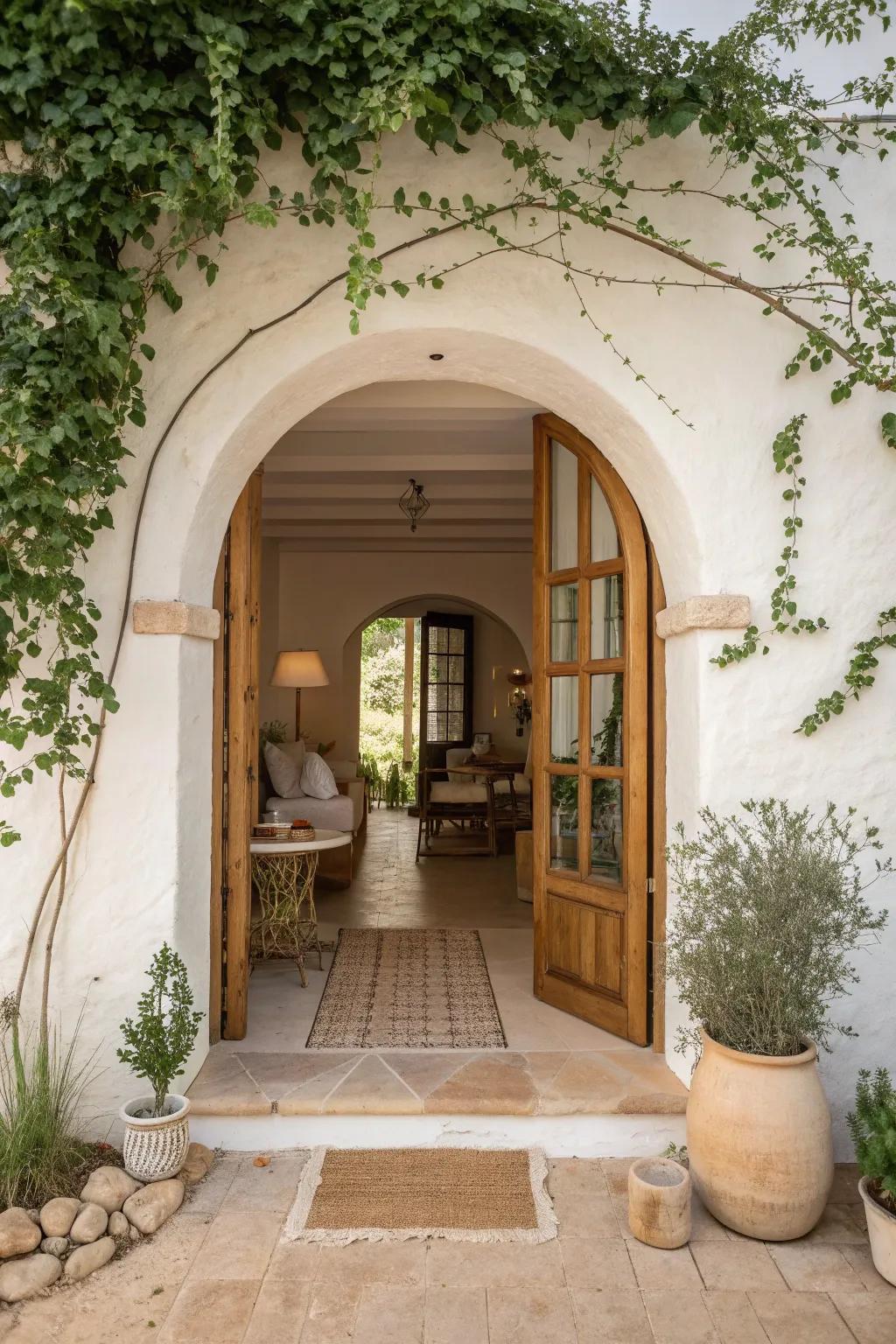 Let nature in with arches that evoke a garden escape right at home.